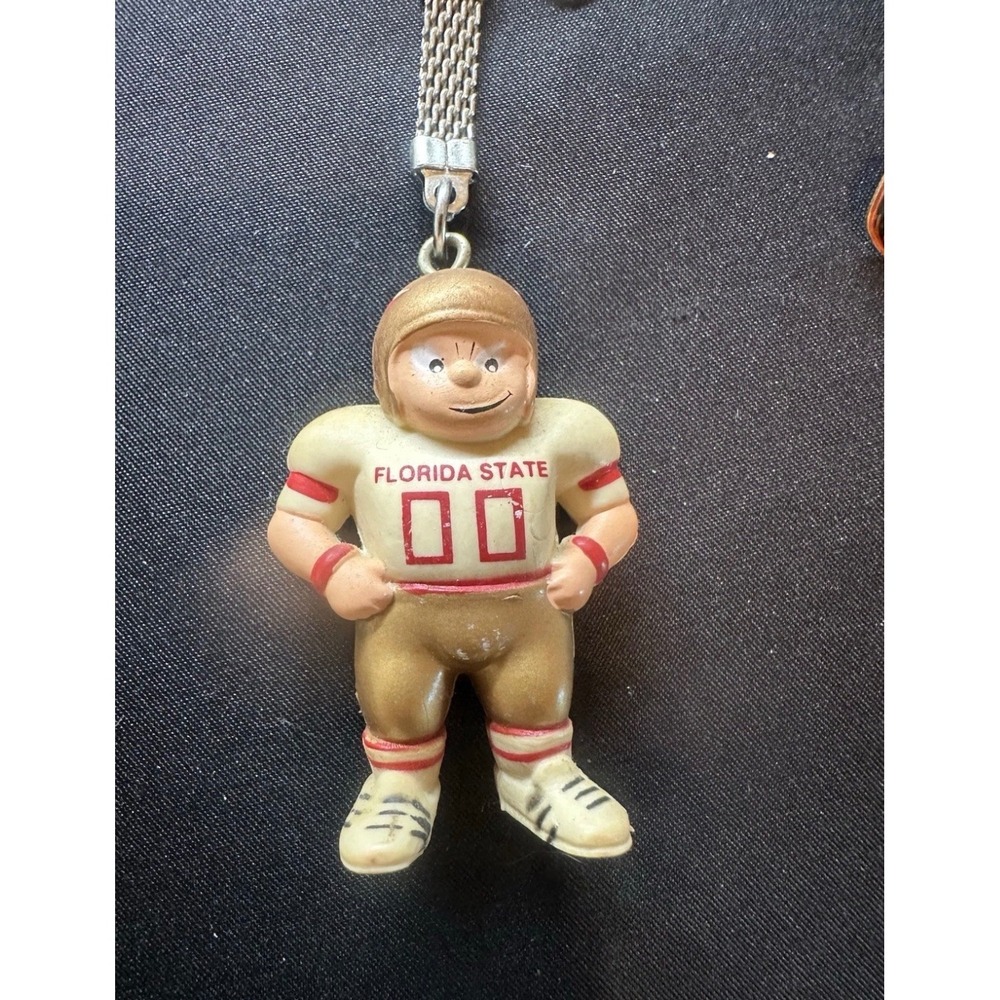 Florida State Seminoles FSU Football Keychain & Lapel Pin – 2 Piece Lot